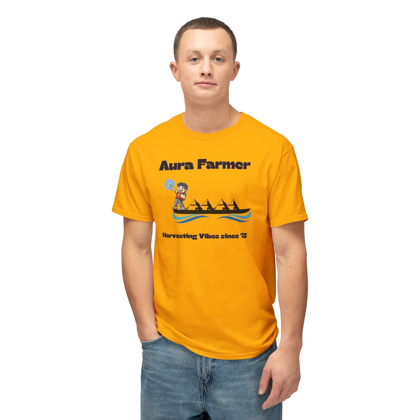 Aura Farmer Cotton T-Shirt | Harvesting Vibes | Casual Wear, Gift for Farmers, Summer Style, Outdoor Activities, Eco-Friendly Fashion