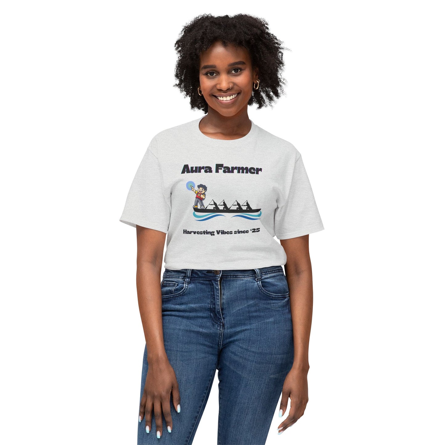 Aura Farmer Cotton T-Shirt | Harvesting Vibes | Casual Wear, Gift for Farmers, Summer Style, Outdoor Activities, Eco-Friendly Fashion