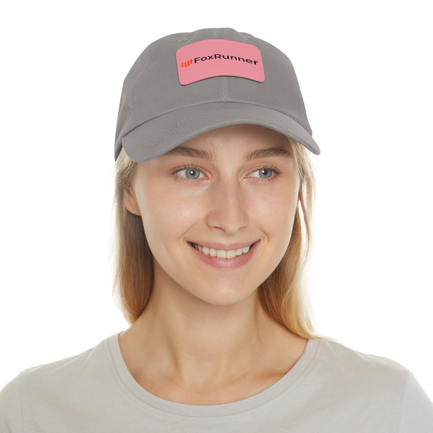 FoxRunner Leather Patch Hat — Casual Adjustable Baseball Cap