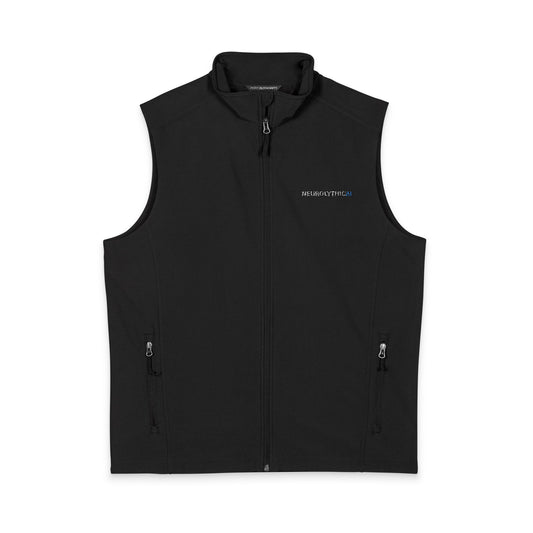 NeurolythicAI Men's Soft Shell Vest - Lightweight Windproof Zip Front