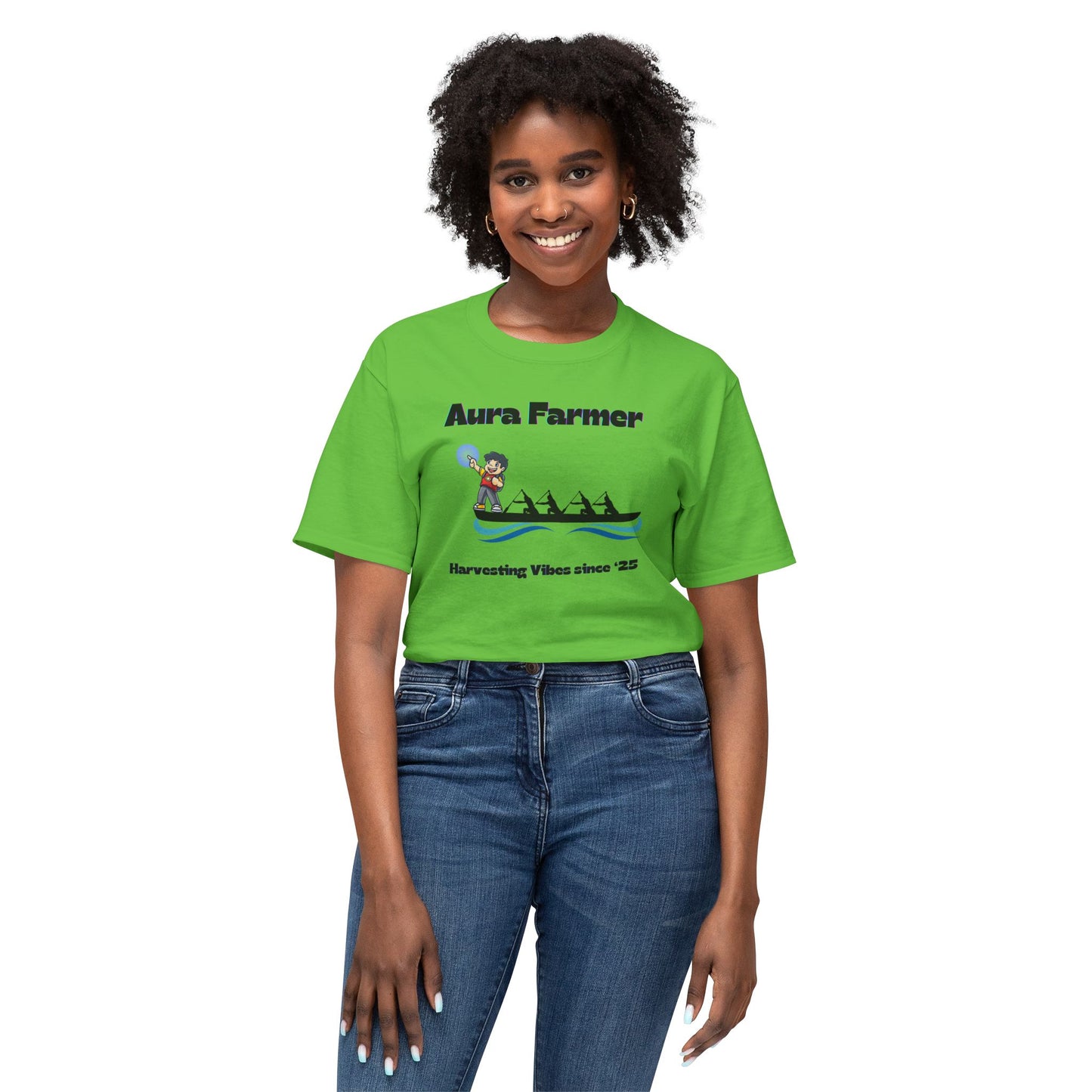 Aura Farmer Cotton T-Shirt | Harvesting Vibes | Casual Wear, Gift for Farmers, Summer Style, Outdoor Activities, Eco-Friendly Fashion