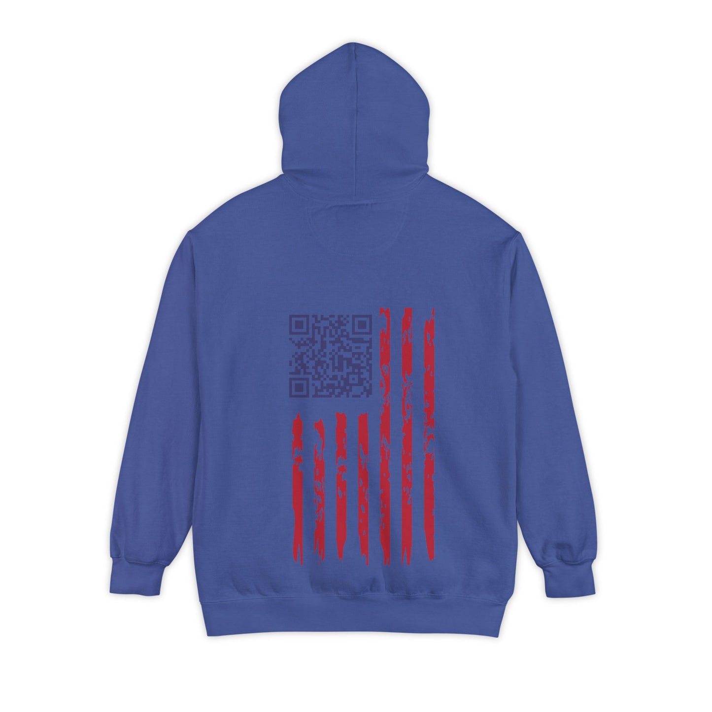 We the People - Easter-egg QR Code Trump Dance - Unisex Garment-Dyed Hoodie, Casual Wear, Gift for Freedom Lovers, Cozy Sweatshirt, Everyday Comfort