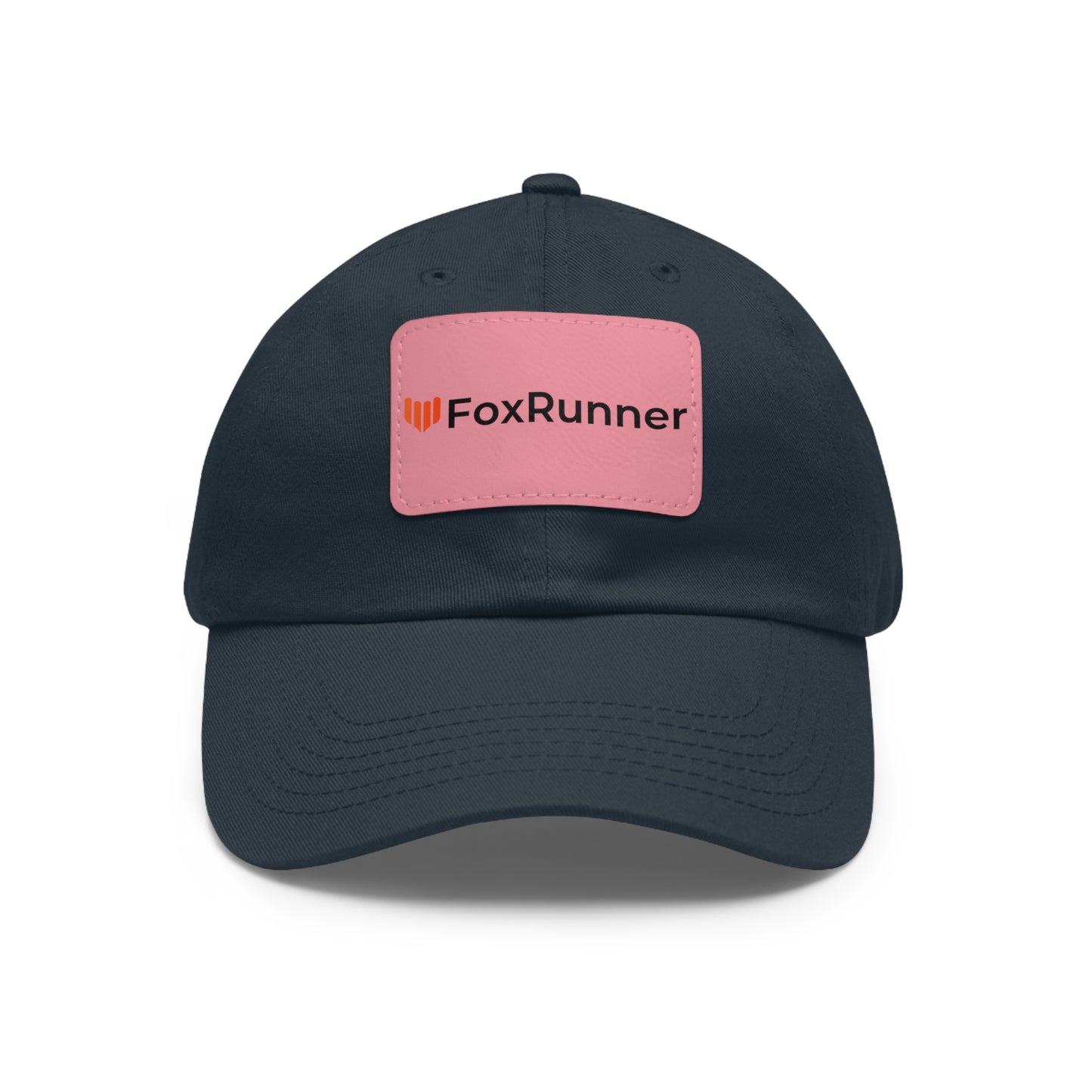 FoxRunner Leather Patch Hat — Casual Adjustable Baseball Cap