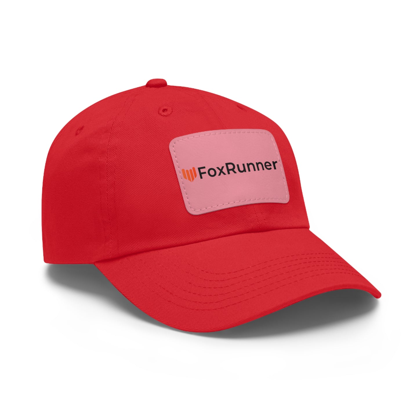 FoxRunner Leather Patch Hat — Casual Adjustable Baseball Cap
