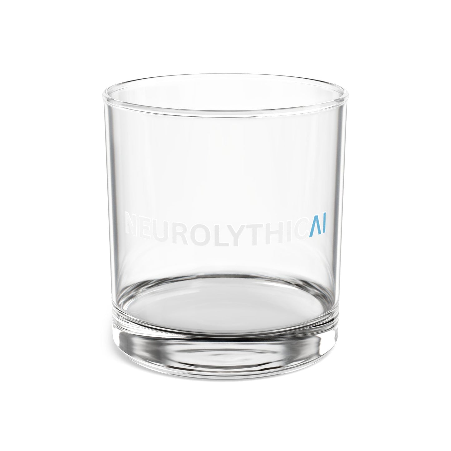 NeurolythicAI 10oz Rocks Glass — Clear Whiskey Tumbler