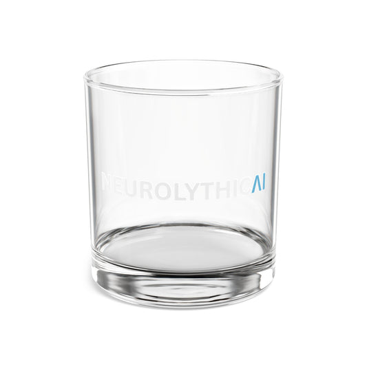 NeurolythicAI 10oz Rocks Glass — Clear Whiskey Tumbler