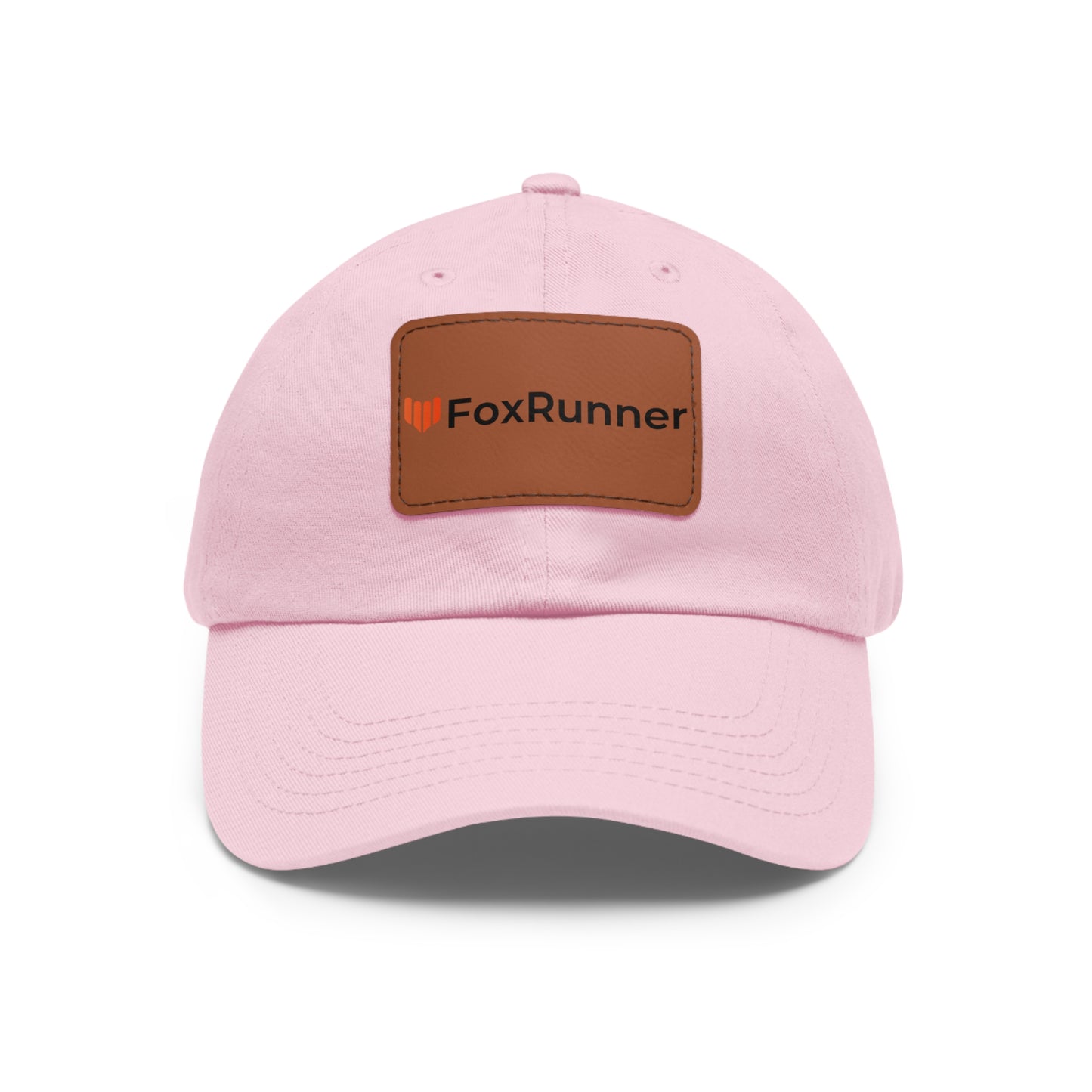 FoxRunner Leather Patch Hat — Casual Adjustable Baseball Cap