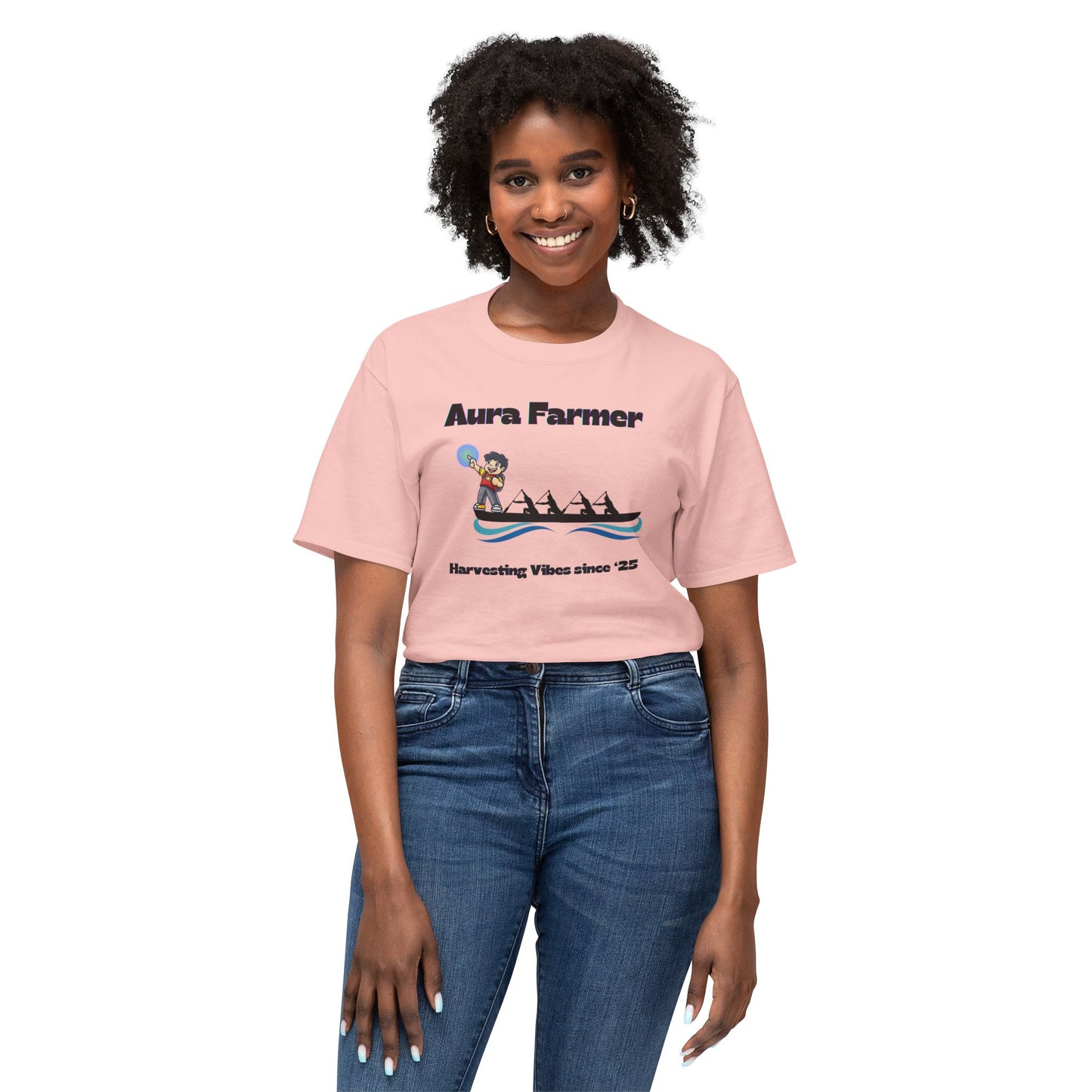 Aura Farmer Cotton T-Shirt | Harvesting Vibes | Casual Wear, Gift for Farmers, Summer Style, Outdoor Activities, Eco-Friendly Fashion