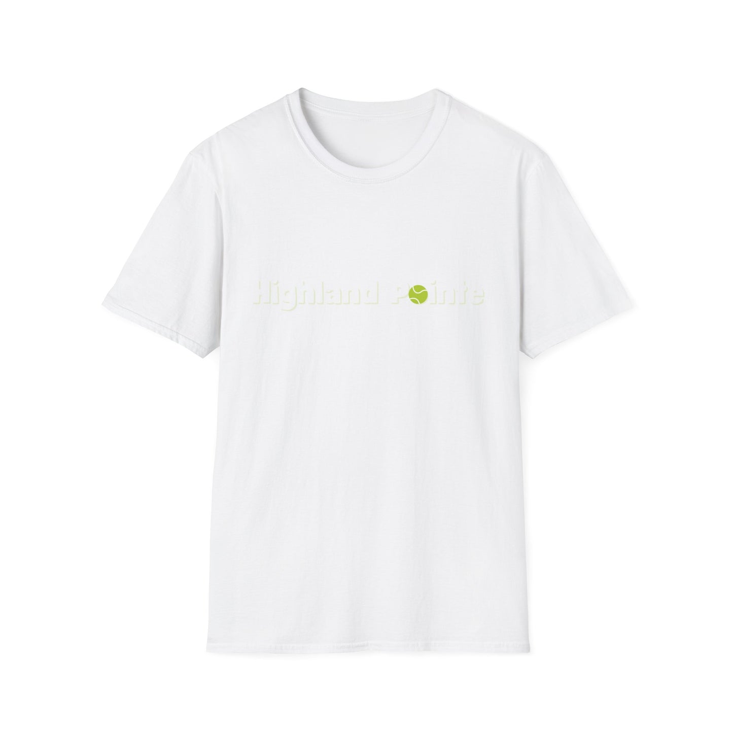 T-Shirt — Minimal 'Highland Smile' Logo Tee (Small Green Emblem)