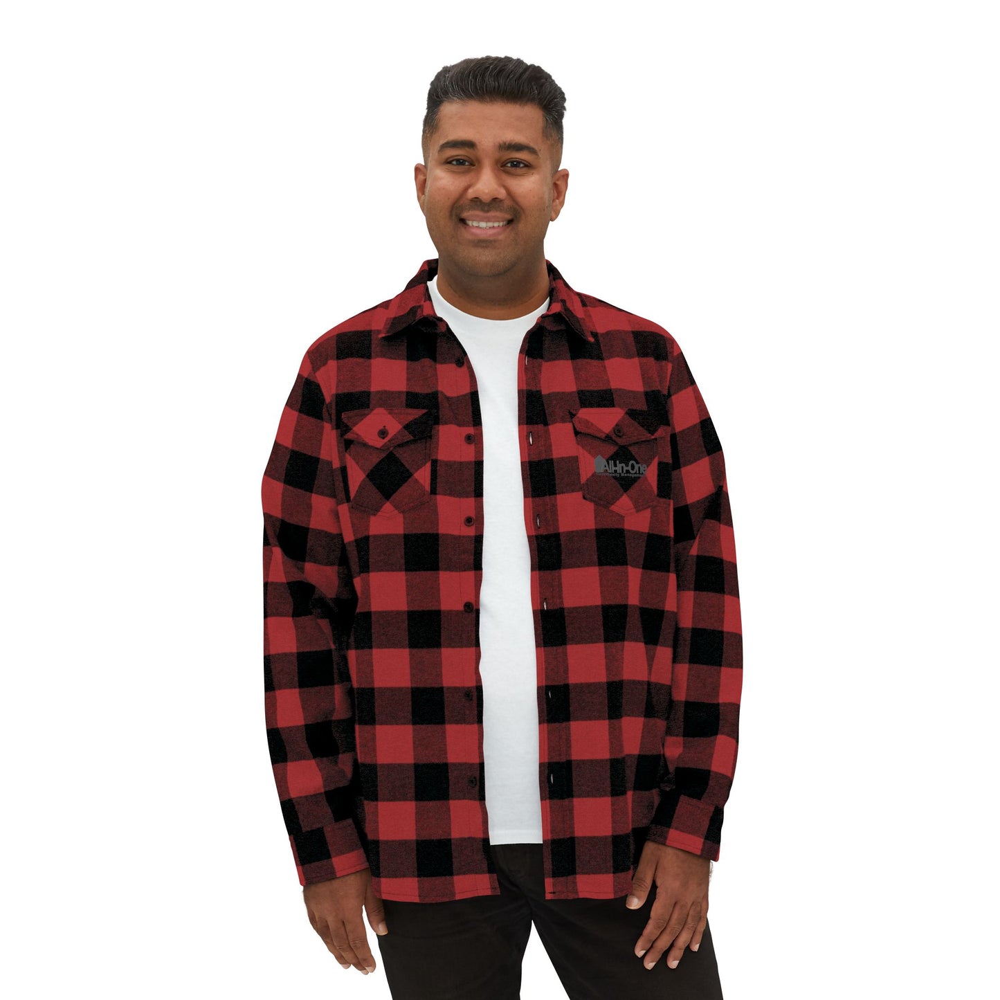 Buffalo Plaid Flannel Shirt — Classic Button-Up Workshirt - All-In-One