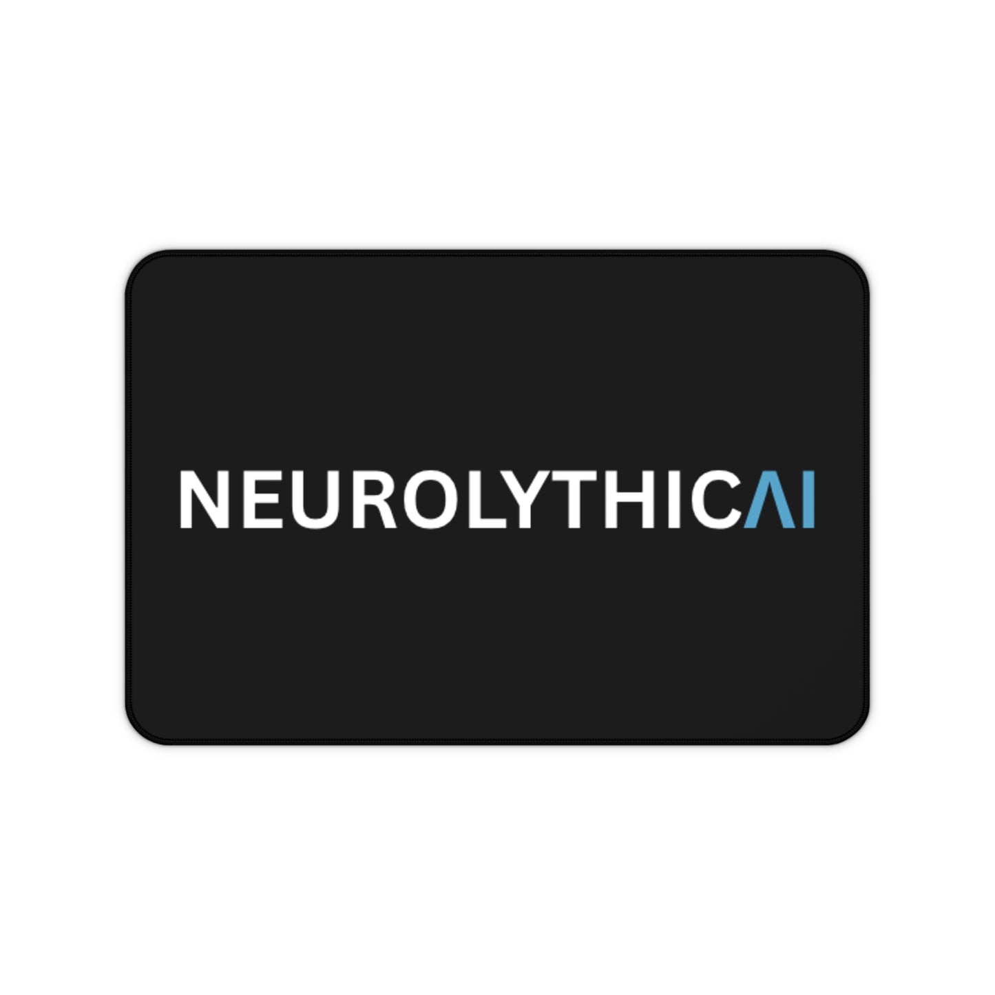 Neurolythic AI Desk Mat — Sleek Black Tech Mouse Pad