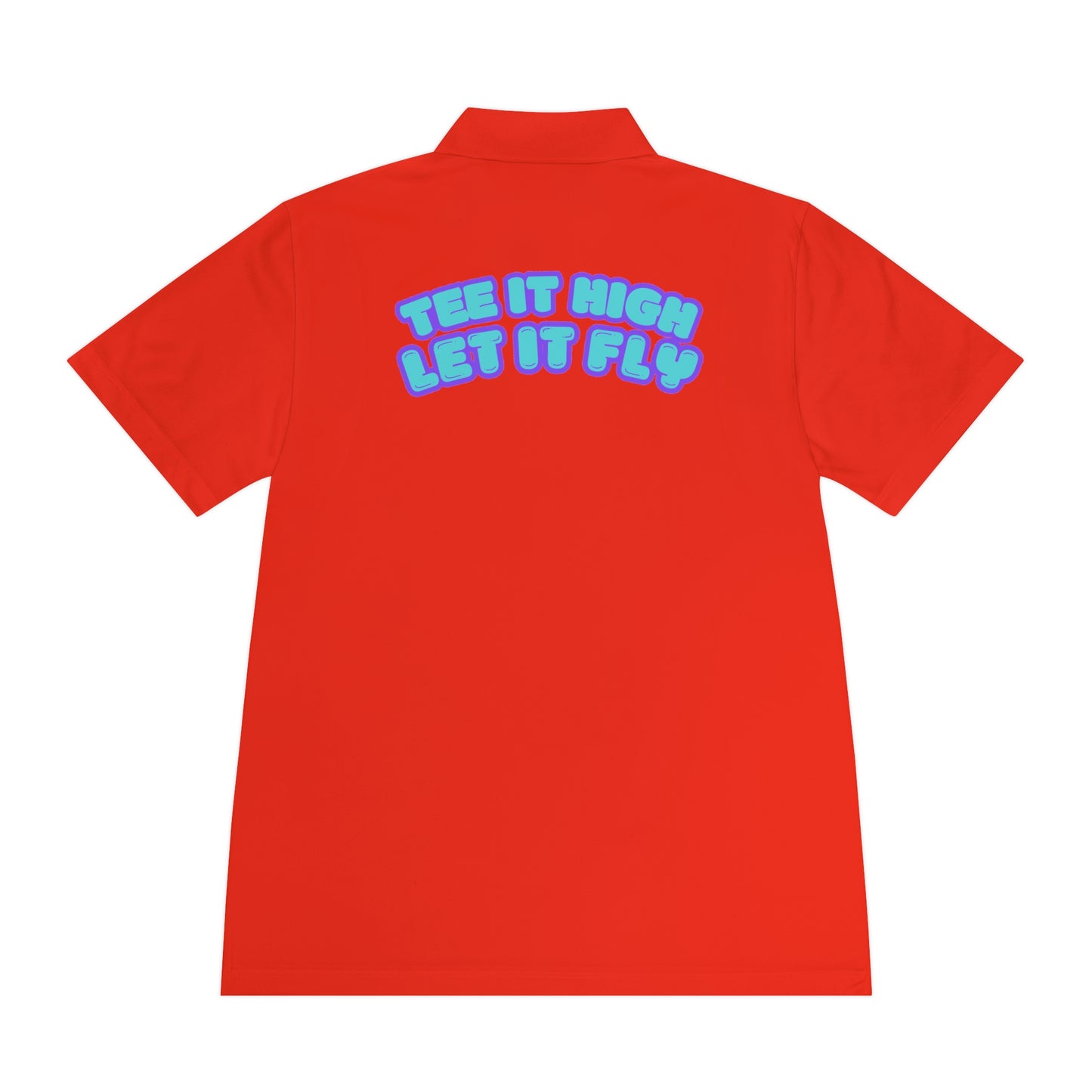 Tee-bone - Golf Polo Shirt with 'Tee It High, Let It Fly' Design