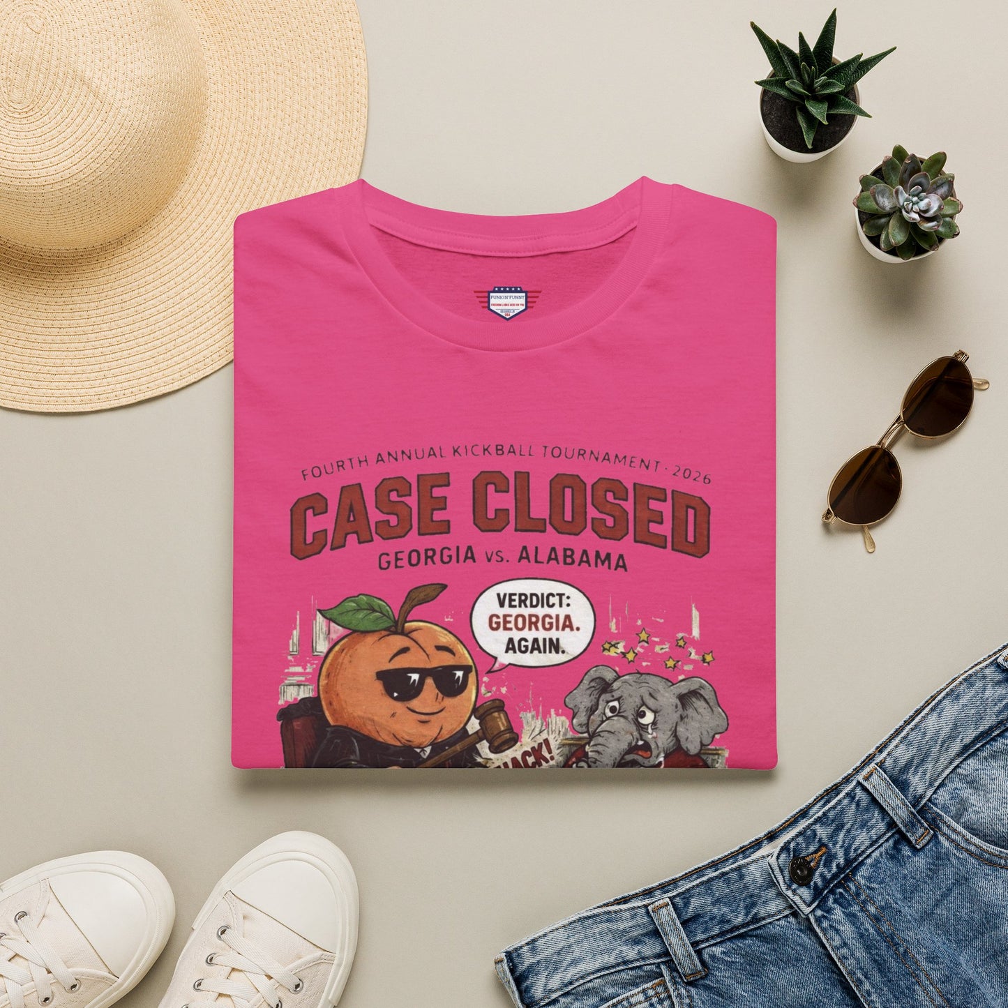 Case Closed Georgia vs Alabama Tee — "Verdict: Georgia, Again" College Football Shirt