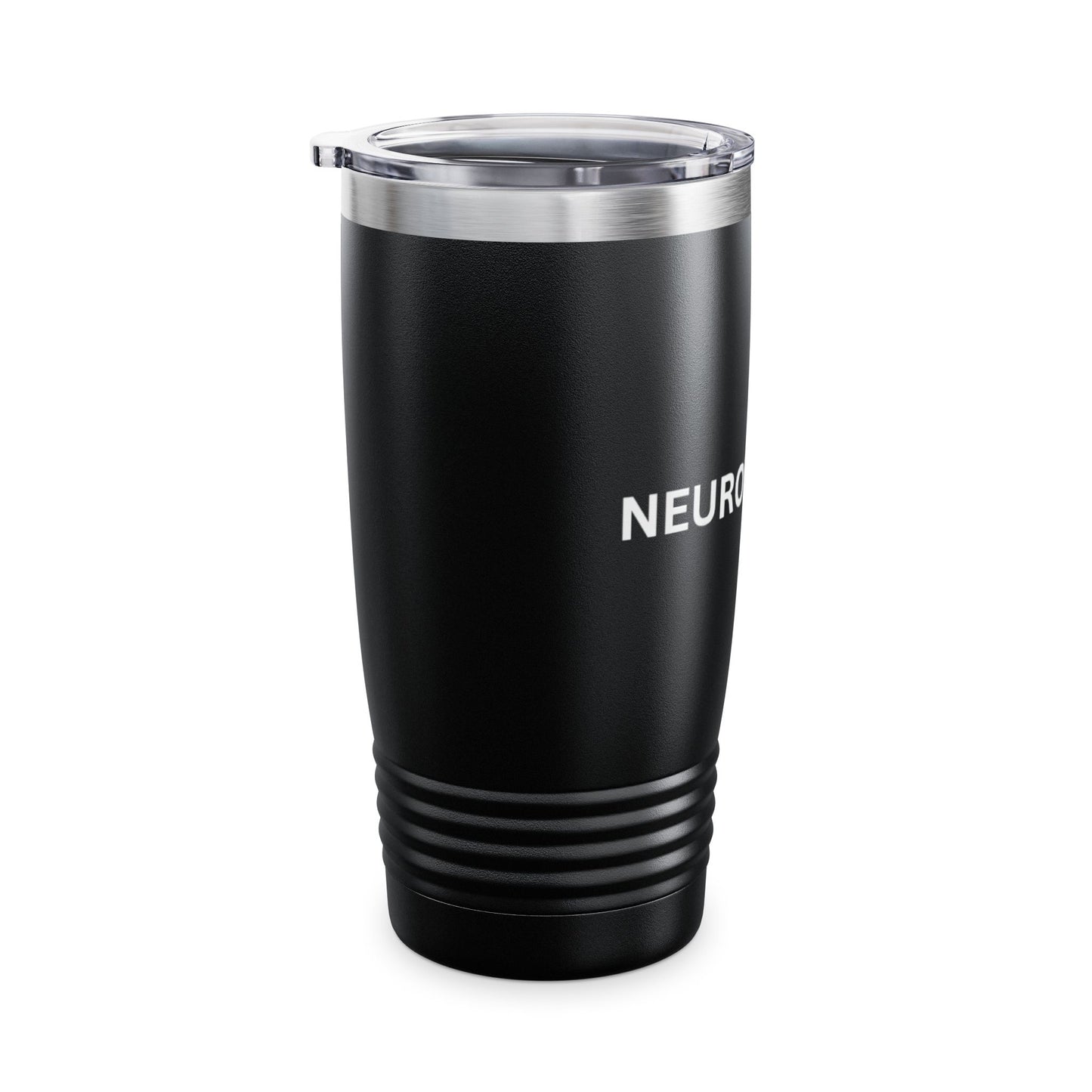 NeurolythicAI 20oz Insulated Tumbler – Black Stainless Travel Cup