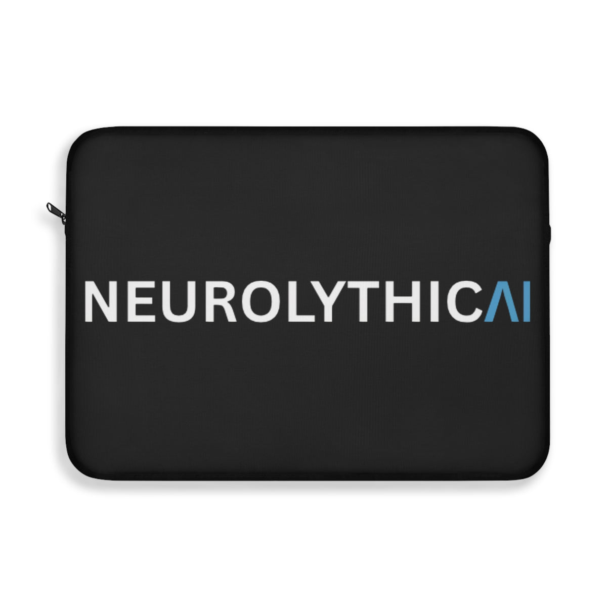 NeurolythicAI Black Laptop Sleeve – Tech Logo Case