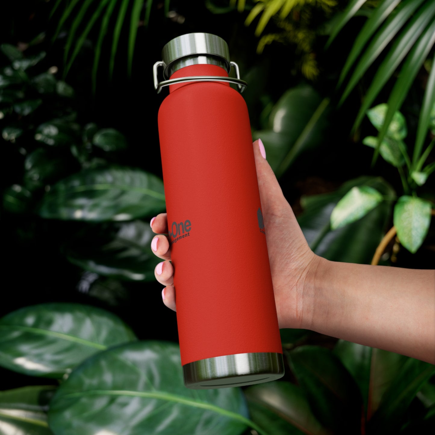 22oz Copper Vacuum Tumbler - All-In-One both sides - Stainless Water Bottle, Keeps Drinks Hot & Cold