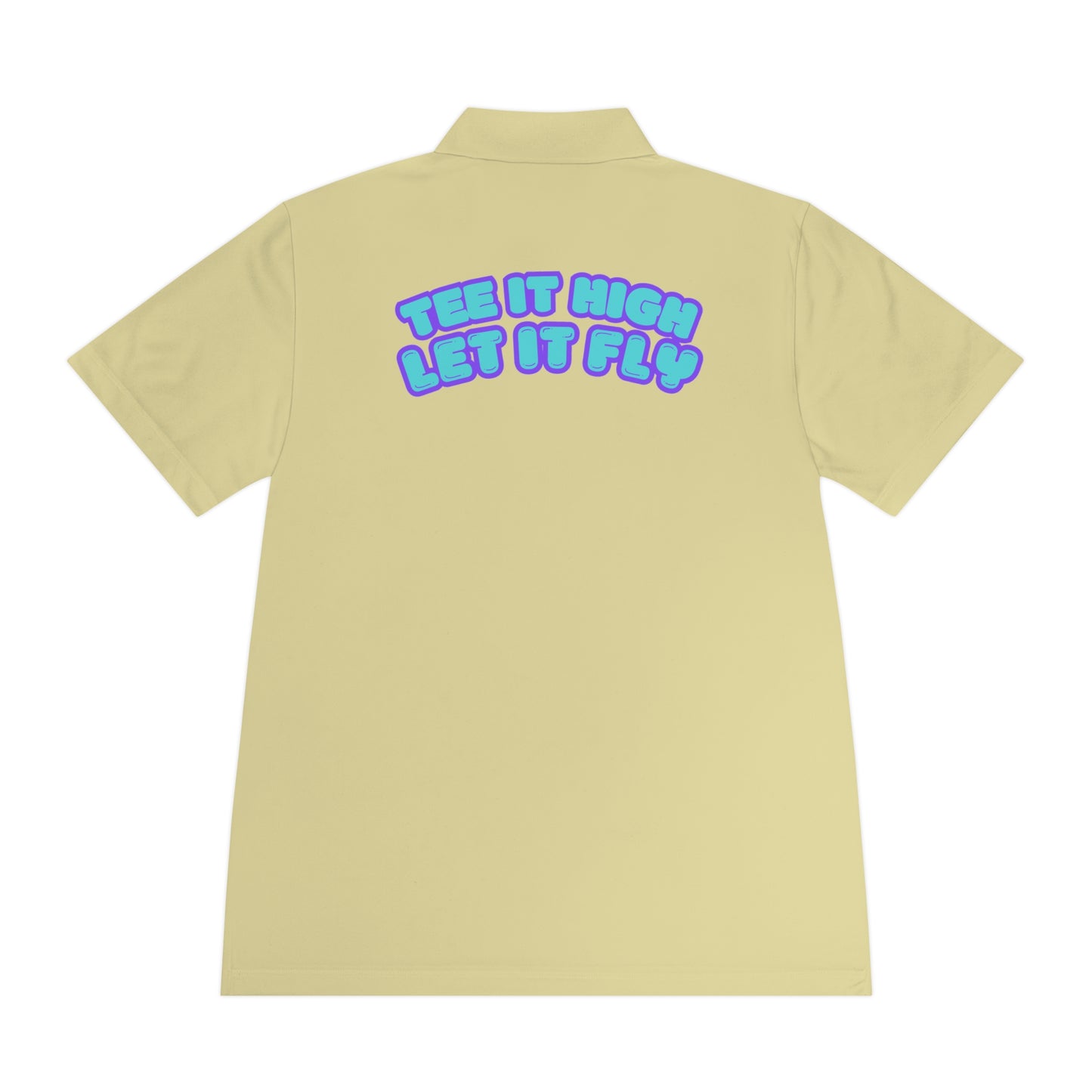 Tee-bone - Golf Polo Shirt with 'Tee It High, Let It Fly' Design