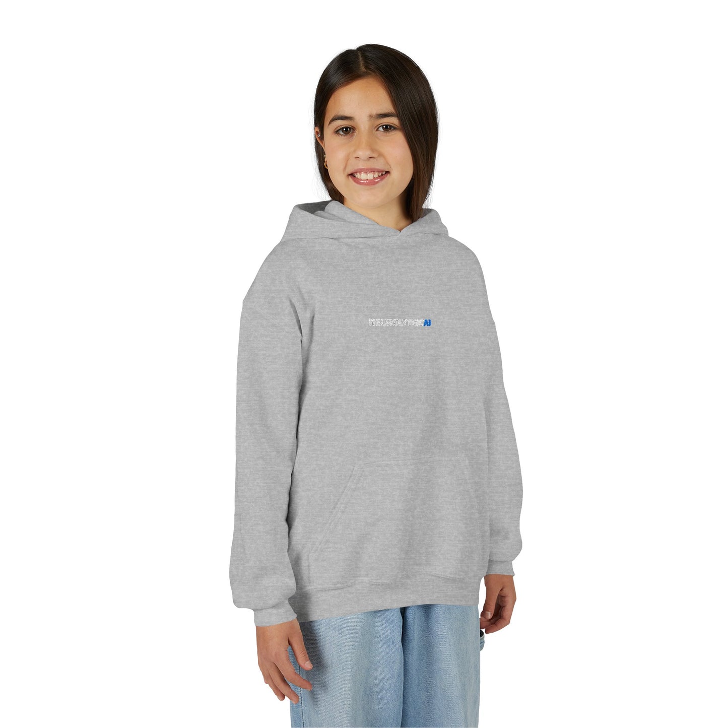 Youth 'NEUROLYTHICAI' Hoodie — Minimal Tech Logo Pullover for Kids