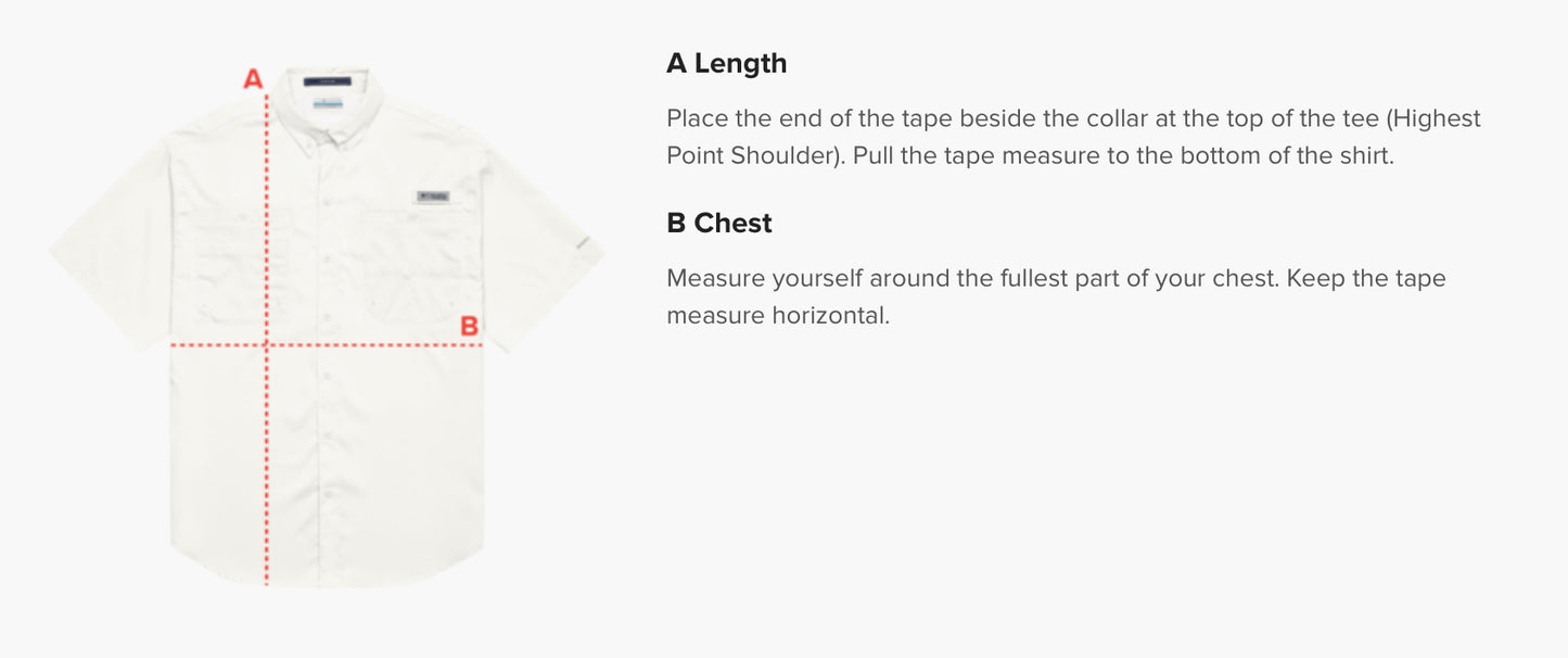 Men’s Columbia short sleeve button fishing shirt - All-In-One embroidered