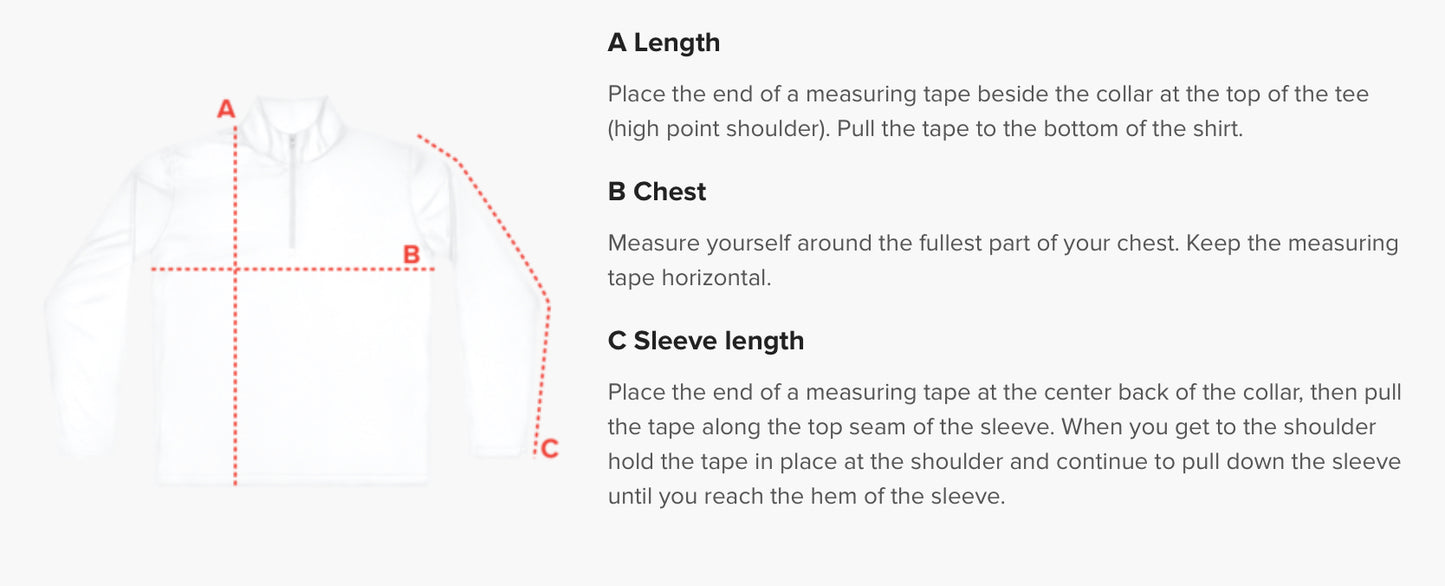 Lightweight quarter-zip pullover - budget - All-In-One left chest printed