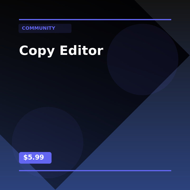 Copy Editor - Community AI Agent