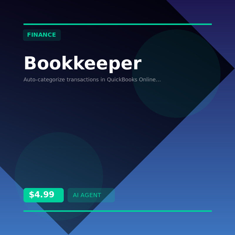 🧾 Bookkeeper — AI agent for Finance
