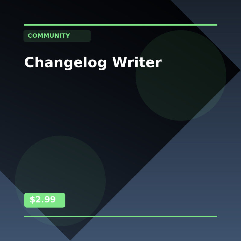 Changelog Writer - Community AI Agent