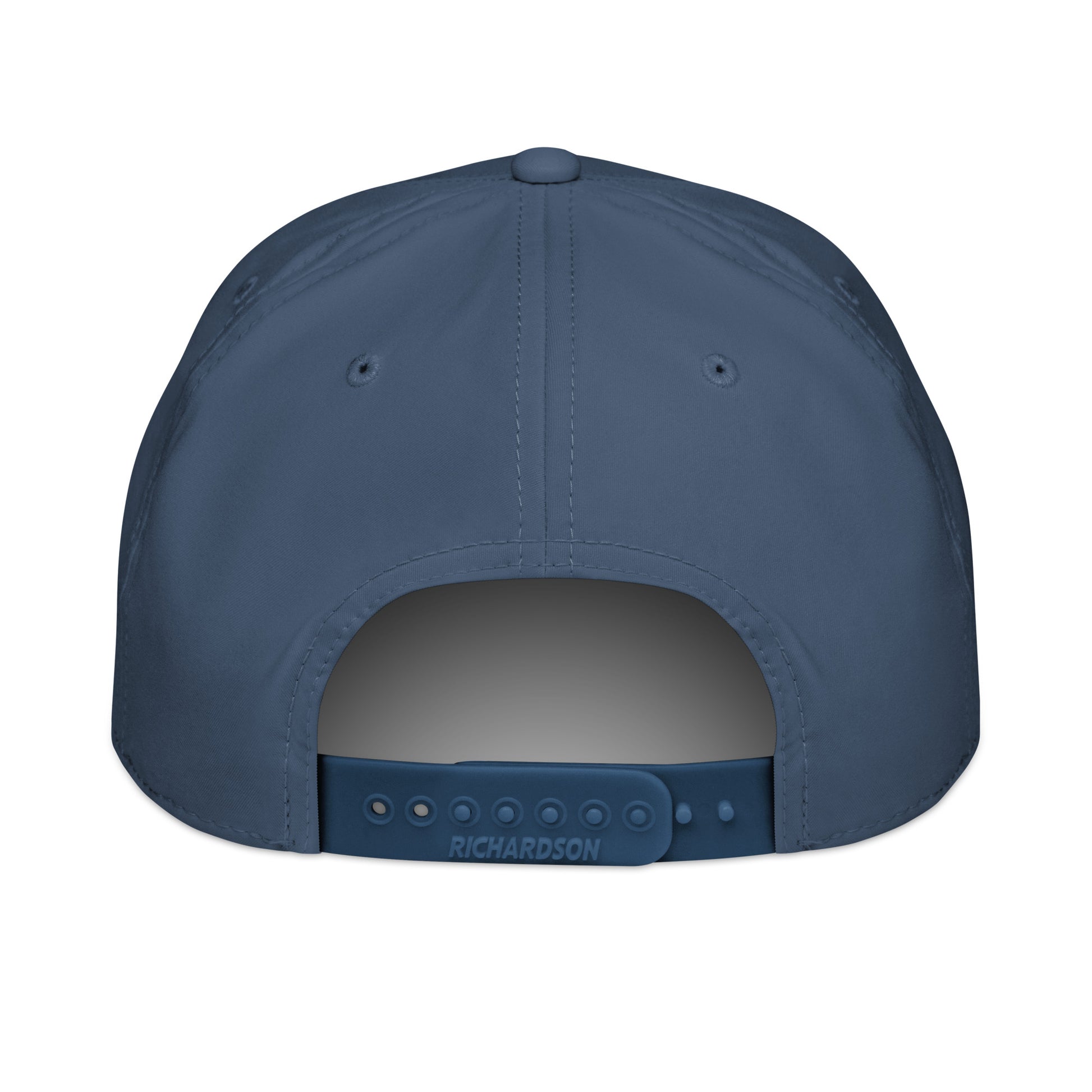 Back view of navy rope cap showing snapback closure and "RICHARDSON" label