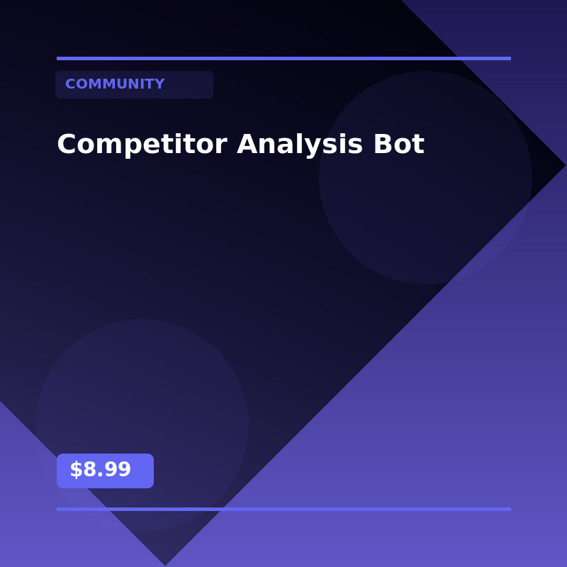Competitor Analysis Bot - Community AI Agent