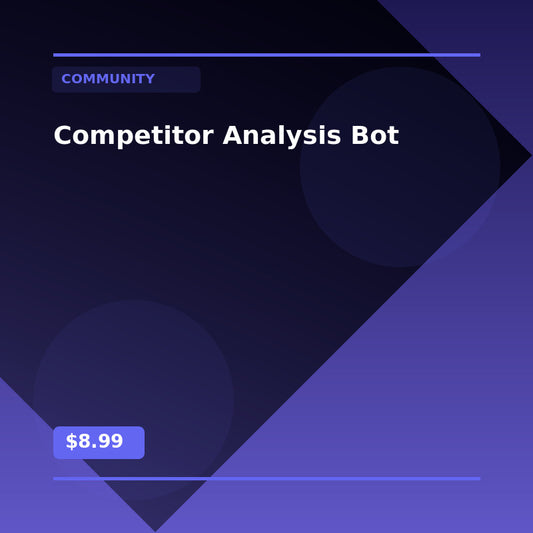 Competitor Analysis Bot - Community AI Agent