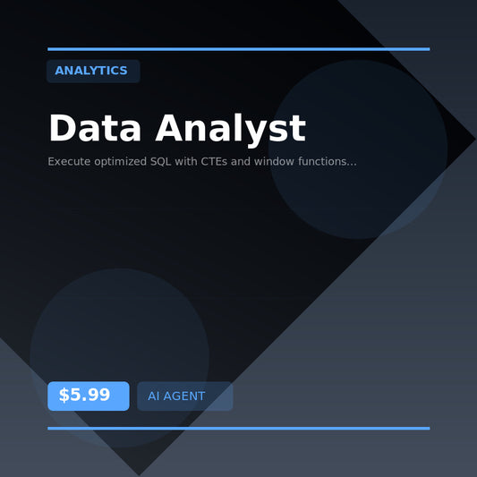 📊 Data Analyst — AI agent for Analytics