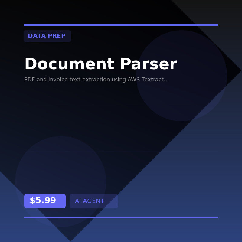 📄 Document Parser — AI agent for Data Prep