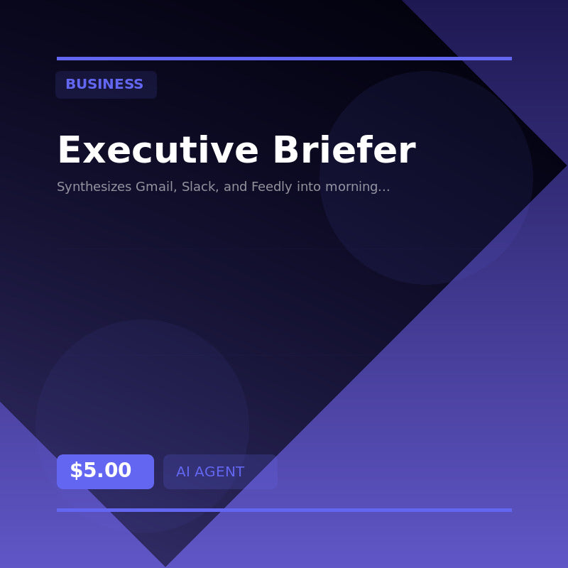 💼 Executive Briefer — AI agent for Business