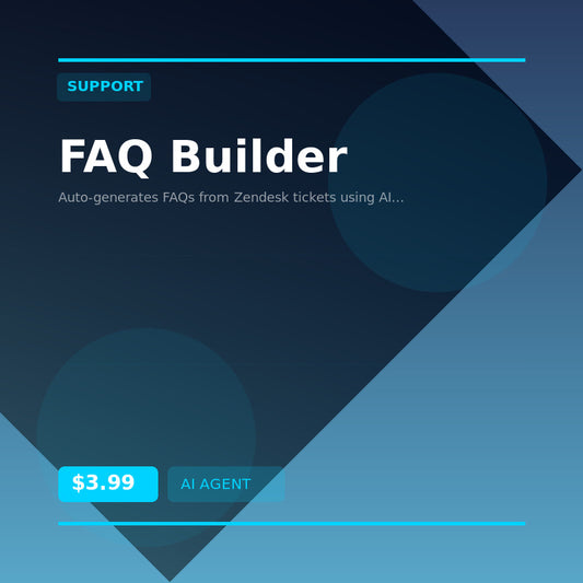 ❓ FAQ Builder — AI agent for Support