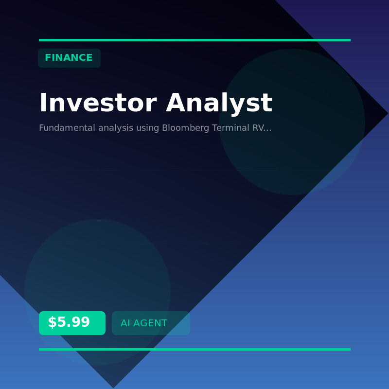 📉 Investor Analyst — AI agent for Finance