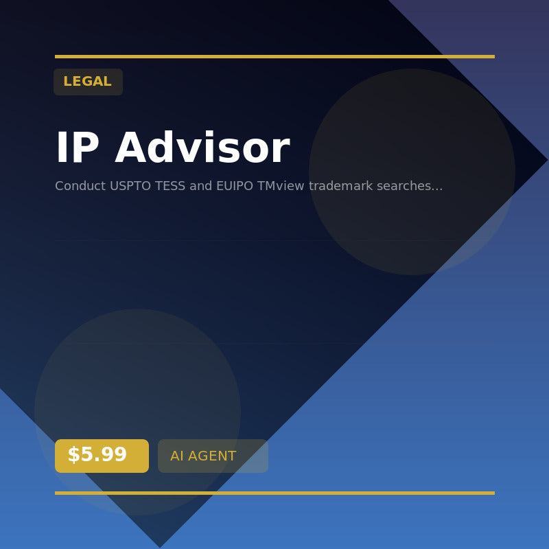 ™️ IP Advisor — AI agent for Legal