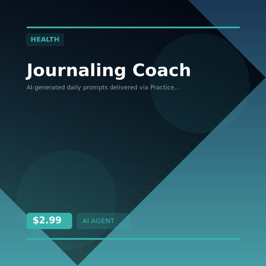 📓 Journaling Coach — AI agent for Health
