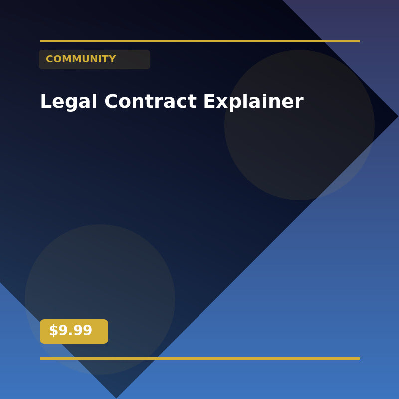 Legal Contract Explainer - Community AI Agent