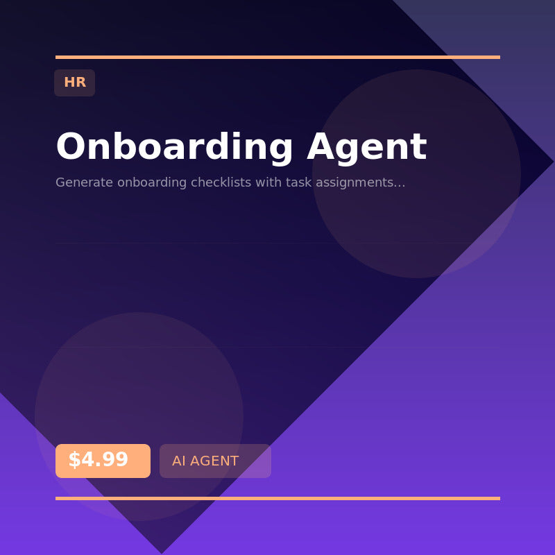 🚀 Onboarding Agent — AI agent for HR