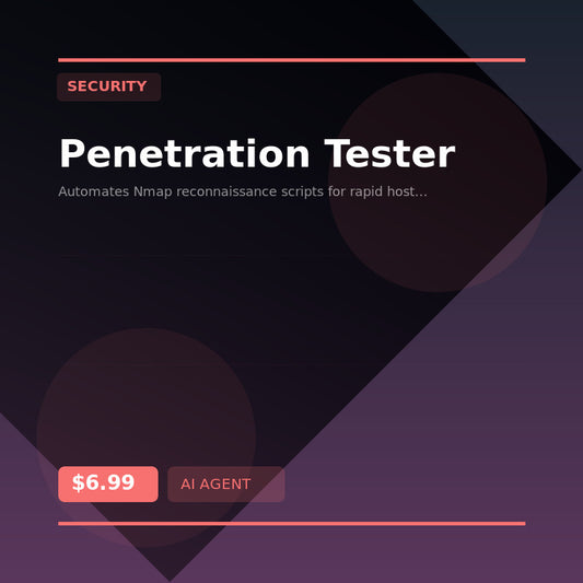 🕵️ Penetration Tester — AI agent for Security