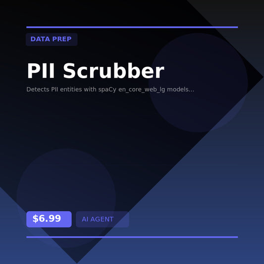 🛡️ PII Scrubber — AI agent for Data Prep