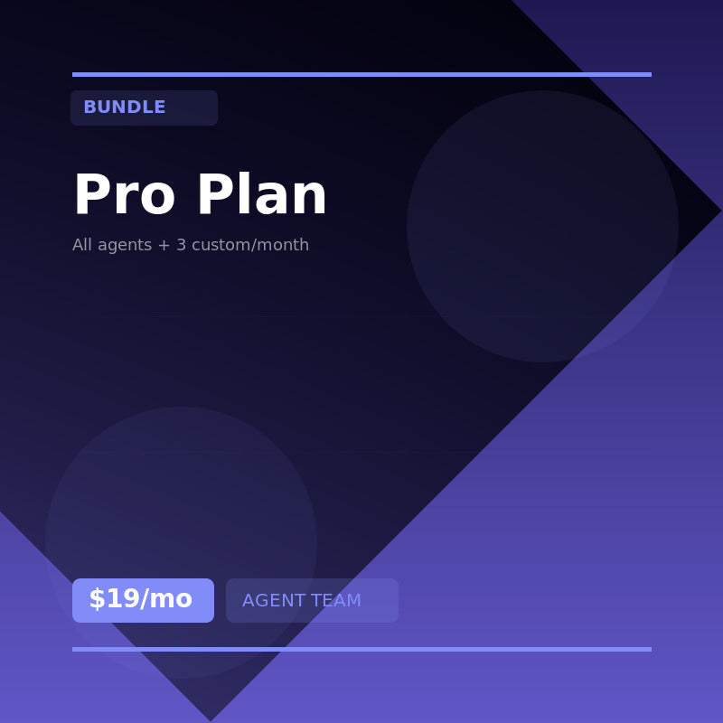 Pro Plan — AgentGenerator