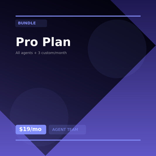 Pro Plan — AgentGenerator