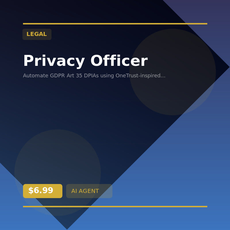 🔏 Privacy Officer — AI agent for Legal