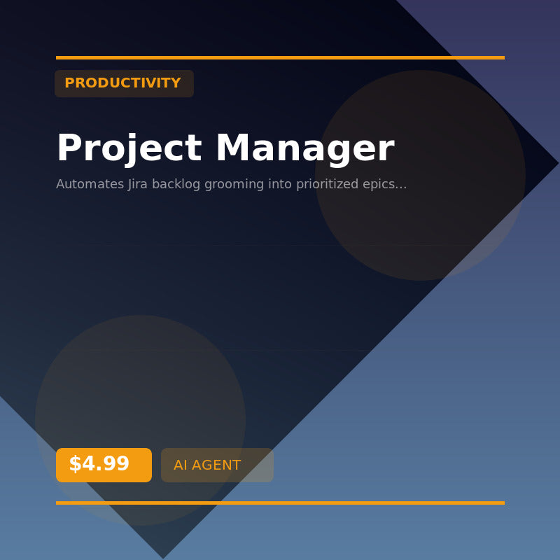 📅 Project Manager — AI agent for Productivity