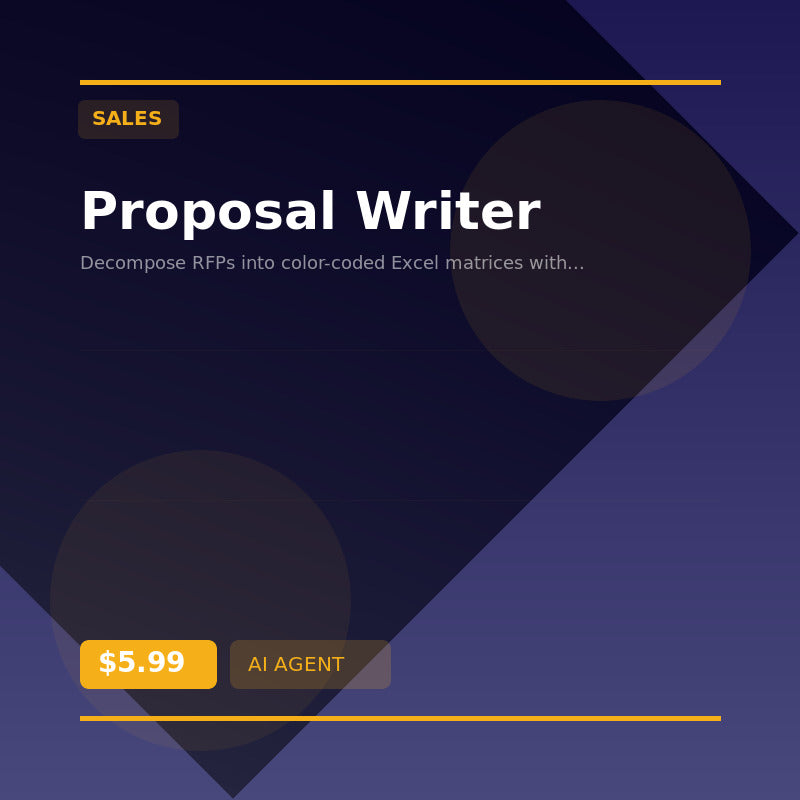 📑 Proposal Writer — AI agent for Sales