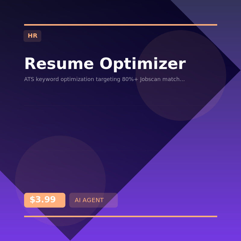 📋 Resume Optimizer — AI agent for HR