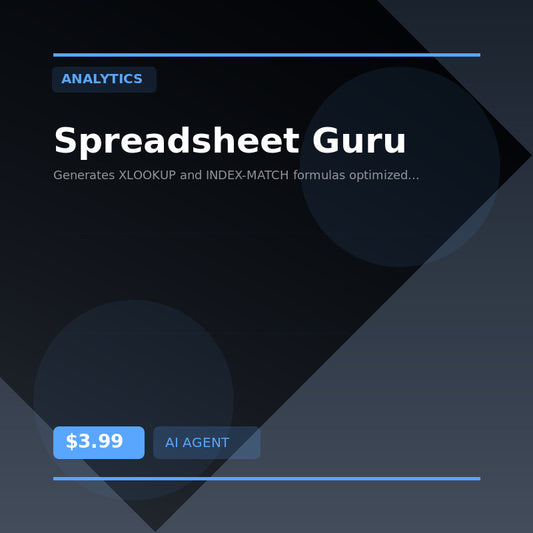 📈 Spreadsheet Guru — AI agent for Analytics