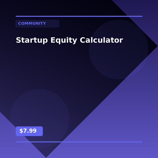 Startup Equity Calculator - Community AI Agent