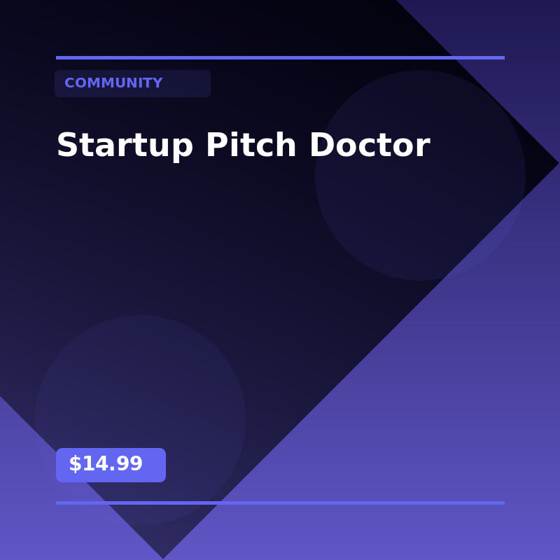 Startup Pitch Doctor - Community AI Agent